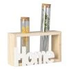 MICA Living Standdeko - Home - Aus Holz Und Glas - Ca. 17 X 5,5 X 19 Cm -MICA decoration Shop 243882 4016096452056 MICA LIVING Vase Reagenzglas 03