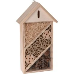 Sonstiger Hersteller Insektenhotel - Aus Holz - Ca. 20 X 8,5 X 36 Cm