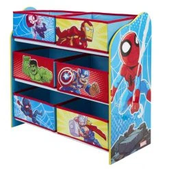 MOOSE TOYS Marvel Spiderman - Regal Mit 6 Boxen -MICA decoration Shop 244104 630996177952 moose toys marvel spiderman spielzeugregal 04