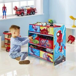 MOOSE TOYS Marvel Spiderman - Regal Mit 6 Boxen