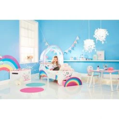 MOOSE TOYS Kinderbett Einhorn Und Regenbogen - Mit Stauraum Und Betthimmel -MICA decoration Shop 244107 5013138669587 moose toys einhorn regenbogen kleinkinderbett 05