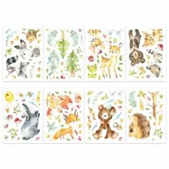 PAPIERDRACHEN Wandtattoo - Waldtiere - Set 6 -MICA decoration Shop 247022 4251450925740 papierdrachen wandtattoo waldtiere set 6 01