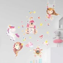 PAPIERDRACHEN Wandtattoo - Einhorn - Set 2 -MICA decoration Shop 247024 4251450927379 papierdrachen wandtattoo einhorn set 2 02