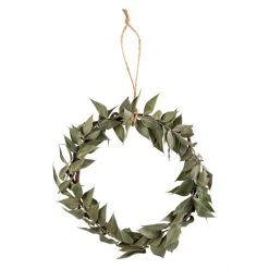 Sonstiger Hersteller Ruscus-Kranz Zum Hängen - Grün - Ø Ca. 10 Cm