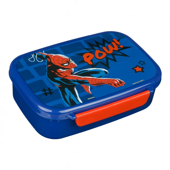 Undercover Spider-Man - Scooli Brotdose - Mit Einsatz - Blau 4 Undercover Spider-Man - Scooli Brotdose - Mit Einsatz - Blau – Bild 2