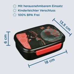 Undercover Star Wars - Scooli Brotdose - Mit Einsatz - Schwarz 8 Undercover Star Wars - Scooli Brotdose - Mit Einsatz - Schwarz -MICA decoration Shop 248440 4043946306788 Undercover GmbH SW Brotdose 4