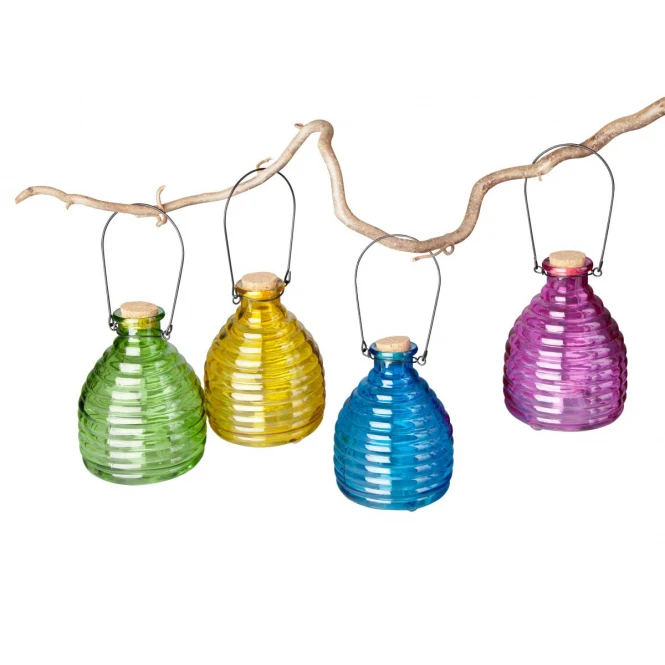 Sonstiger Hersteller Insektenfalle - Aus Glas - Ca. 13 X 17 Cm - Rosa