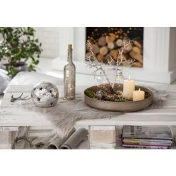 Sonstiger Hersteller Dekoschale - Aus Edelstahl - Ø = 41 Cm - Verschiedene Farben -MICA decoration Shop alles215