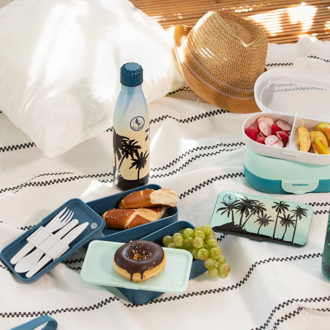 P:OS Brotdosen-Set - Blue Bananas Bento - 6-teilig 3 P:OS Brotdosen-Set - Blue Bananas Bento - 6-teilig