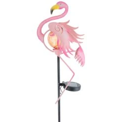MICA Living LED-Solarstecker - Flamingo - 18,5 X 112 Cm